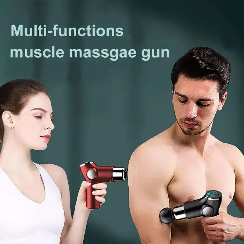 2024 New Manufacturer 32 Speed Deep Tissue Mini Muscle Massage Gun LCD / OEM Small Powerful Body Massager Massage Products