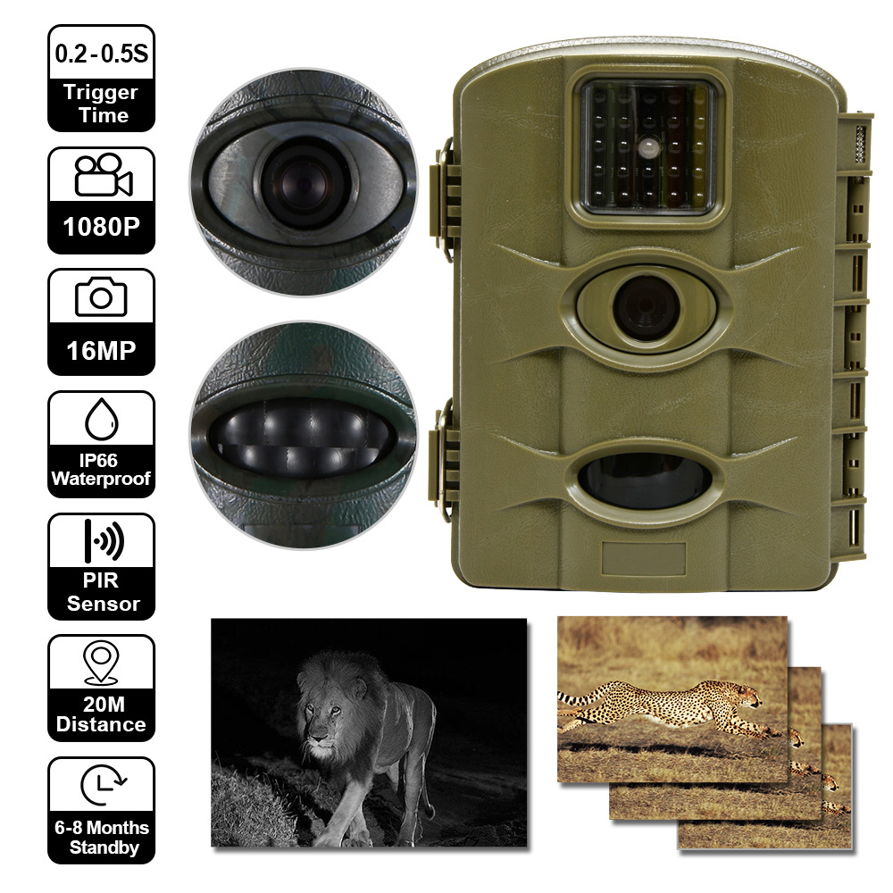 Outdoor Deer Hunting Camera Infrared Night Vision Wireless Game Hunting Trail Camera Support Solar Panel