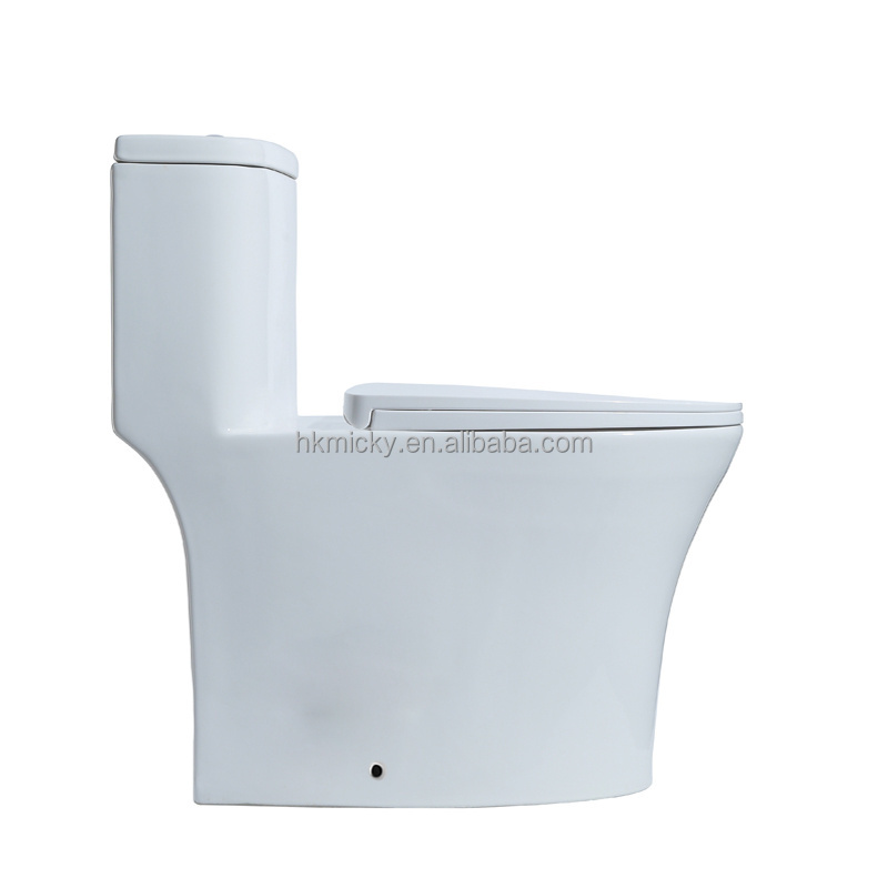 Inodoro ada elongated ceramic siphonic one piece toilet wc sanitary ware s-trap water closet bathroom toilet bowl set