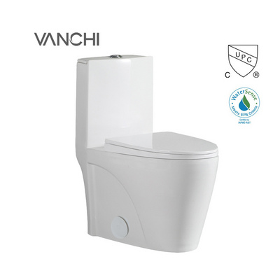 Sanitary ware porcelain one-piece toilet siphon jet flushing water closet toilet