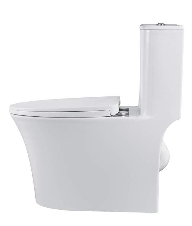 Inodoro Hot sale North America tall parts s-trap siphonic CUPC one piece toilet white ceramic bathroom wc toilet bowl