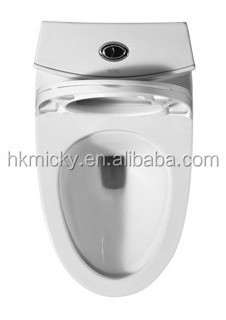 Sanitary ware porcelain one-piece toilet siphon jet flushing water closet toilet