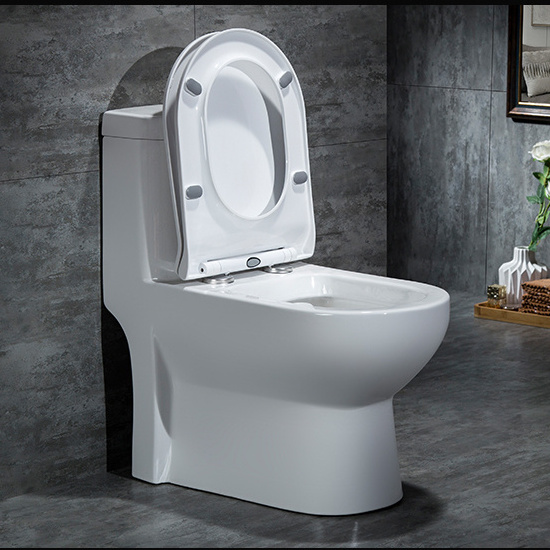 Inodoro s-trap Siphonic Flush One Piece Toilet wc  Ceramic Toilet  Floor Mounted Elegant Design bathroom toilet bowl