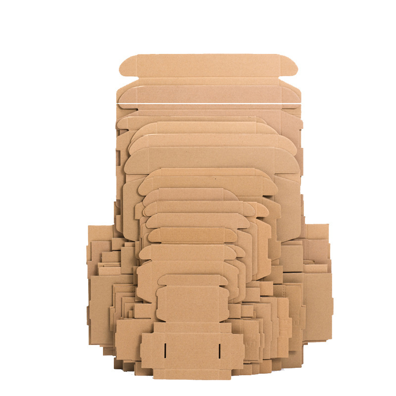 Wholesale Kraft Corrugated Paper Rigid Boxes Factory Price Shipping/Mailing Cosmetic/Jewelry/Shoe/Clothing Boxes Stamping