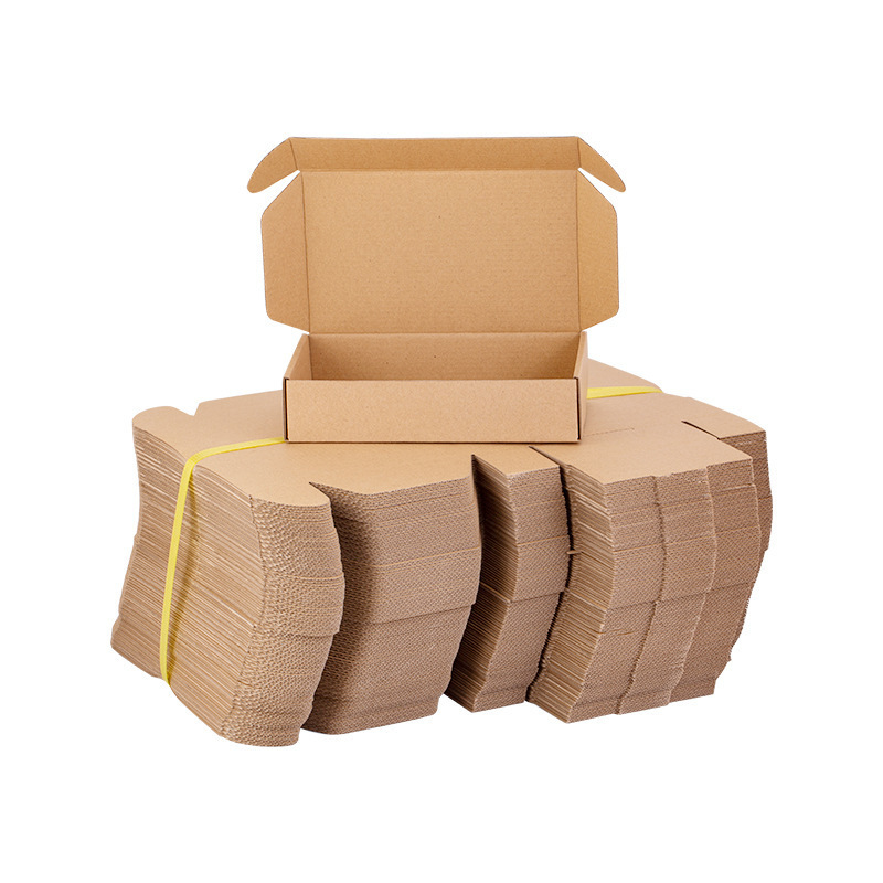 Wholesale Kraft Corrugated Paper Rigid Boxes Factory Price Shipping/Mailing Cosmetic/Jewelry/Shoe/Clothing Boxes Stamping