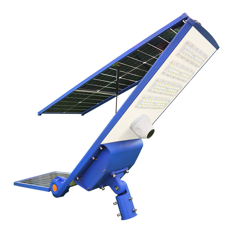 Hot Sale High Lumen 30W 60W 90W 120W 150W 200W Outdoor Waterproof Led Solar Street Light With Remote Control Camera