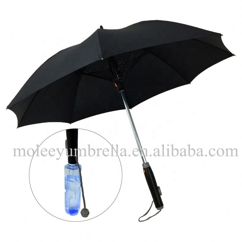 Water Bottle Magic Mist System Cooler Air Condition Water Spray Fan Umbrella