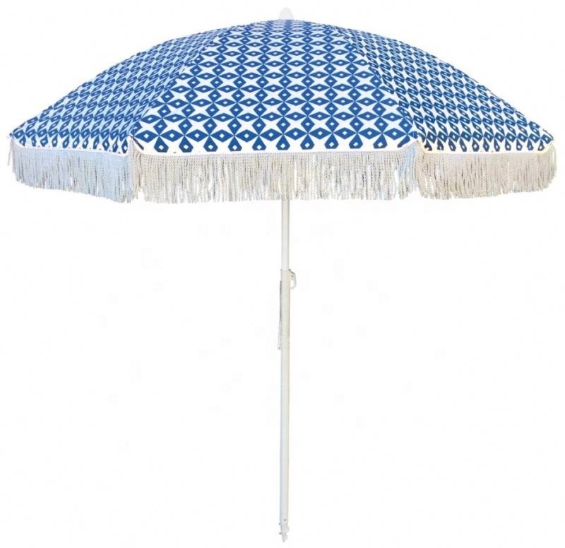 China Outdoor Beach Umbrella with Tassels