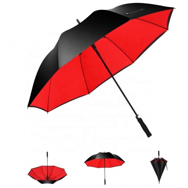 Wholesale Custom Logo Print Promotional Cheap Big Automatic Sun Rain Parasols Golf Umbrellas