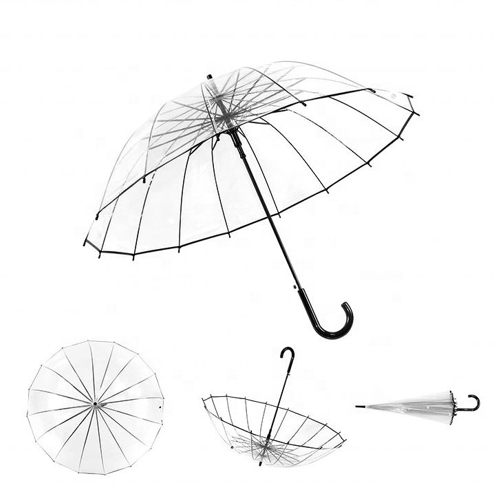 Custom Buy Japan Clear Dome Eva Auto Fold Print Logo Transparent Rain Umbrella Purchase Online