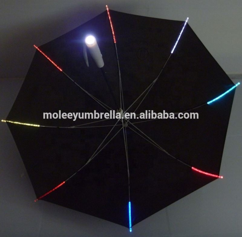 China Manufacturer Wholesale Fashion Light Glow In The Dark Clear Led Umbrella