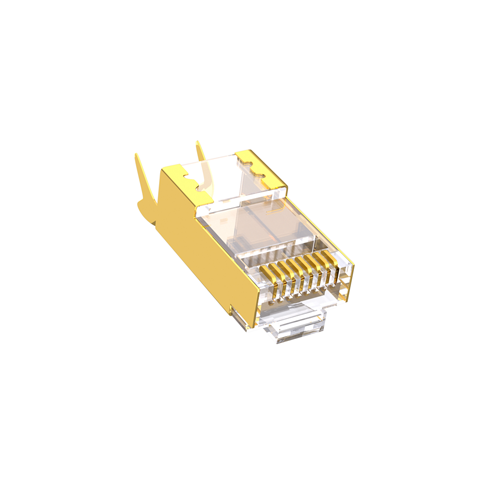 RJ45 PLUG  Cat6 Cat5 Rg45 Metal 8 Pin Ethernet Rj45 Connector Cat6A CAT5 Modular Plug Network Connector for  Cat5e Cat6  Cable