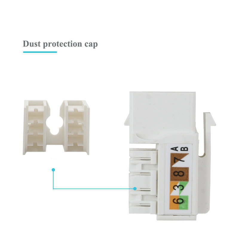 Cat5E Keystone RJ45 gold-plated  Unshielded Pin modular