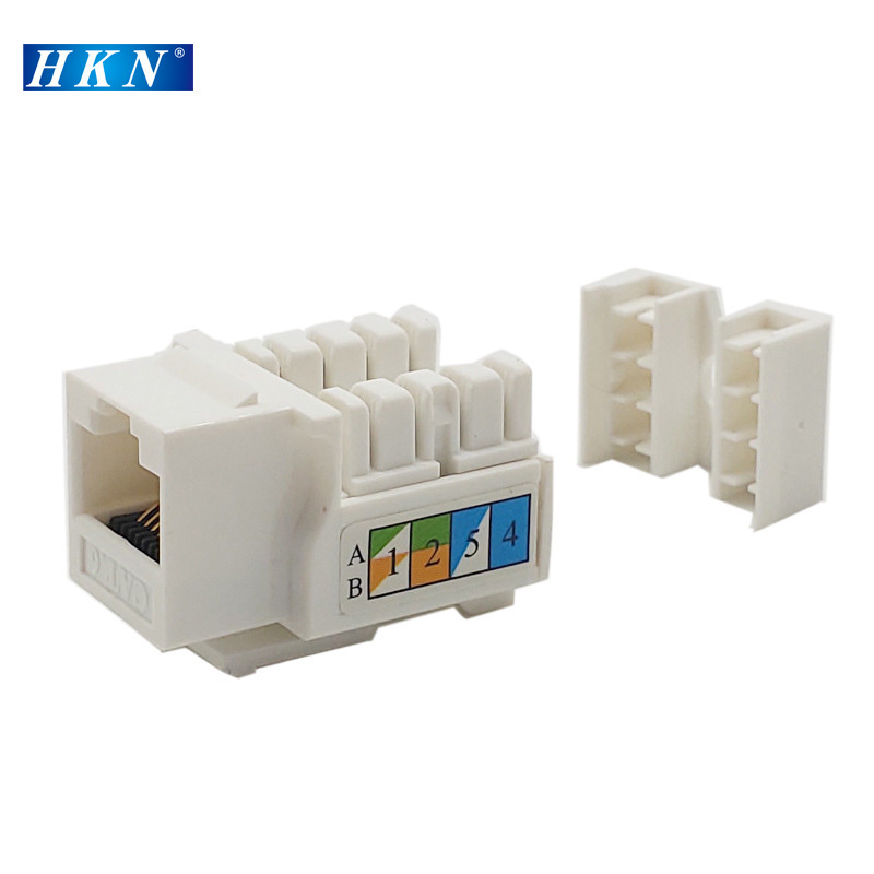 Cat5E Keystone RJ45 gold-plated  Unshielded Pin modular