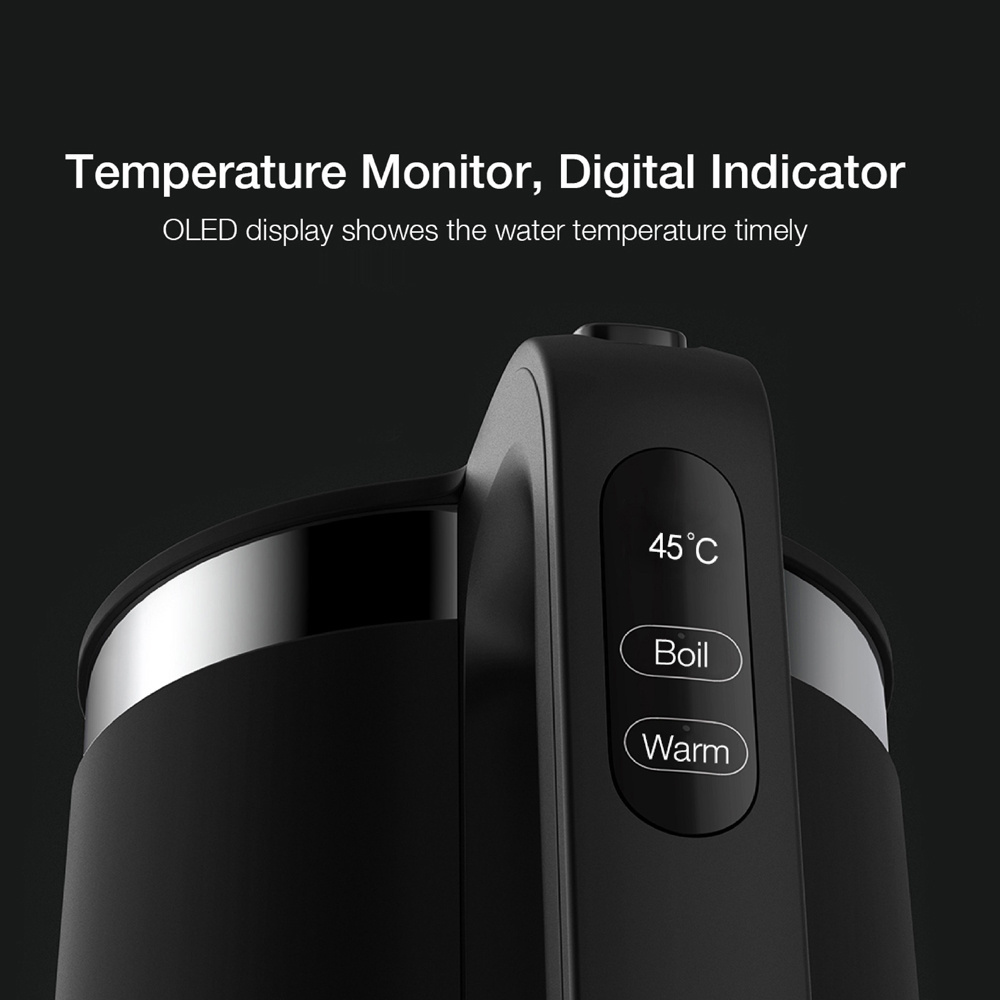 VIOMI Constant Temperature Electric Kettle YM-K1503 1800W OLED Display Smart 5min Boiling Thermal Water Kettle Mijia APP Control