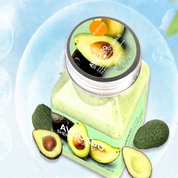 100% Nature Mineral Facial Exfoliating Scrub Anti Aging Wholesale Bamboo Charcoal Avocado cranberry peach Scrub Body face Scrub