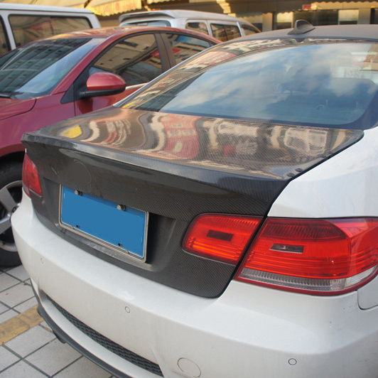 Trunk cover hood for E92 M3 carbon fiber trunk cover