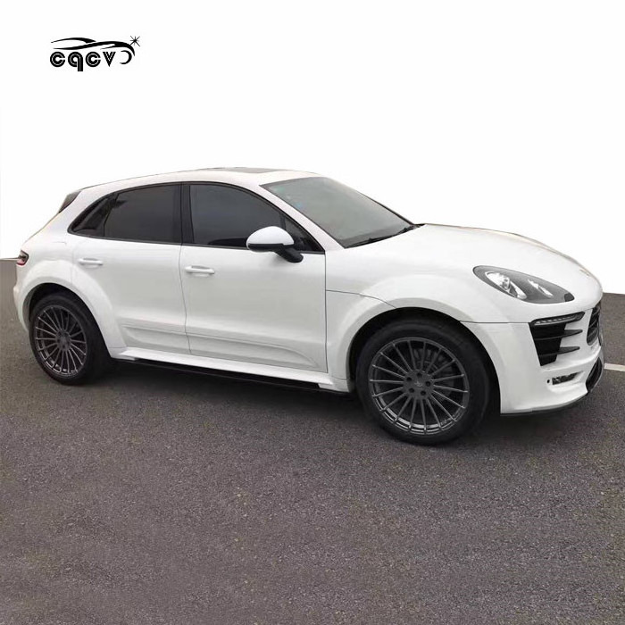 Body kit for Porsche macan in PD style wide flare fenders front bumper rear diffuser side skirts and wing/trunk spoiler facelift