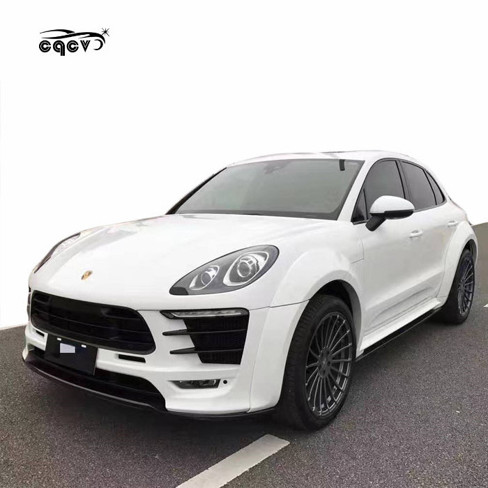 Body kit for Porsche macan in PD style wide flare fenders front bumper rear diffuser side skirts and wing/trunk spoiler facelift