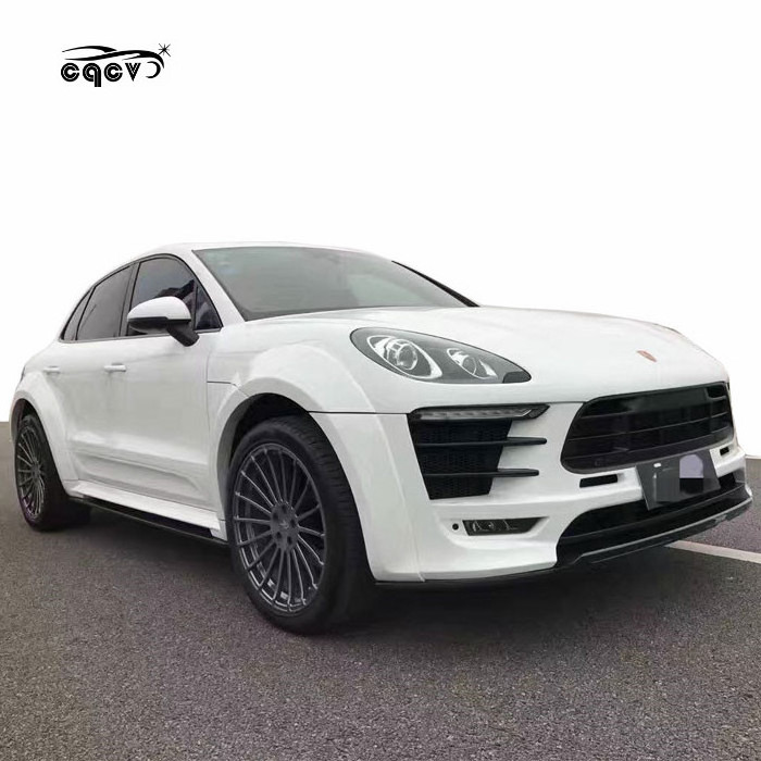 Body kit for Porsche macan in PD style wide flare fenders front bumper rear diffuser side skirts and wing/trunk spoiler facelift