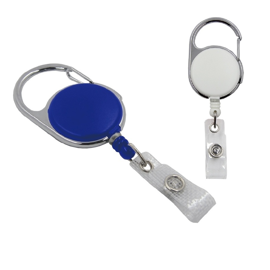 Wholesale Creative Transparent Leash Lighter Holder Plastic Retractable Carabiner Retractable Badge Reel