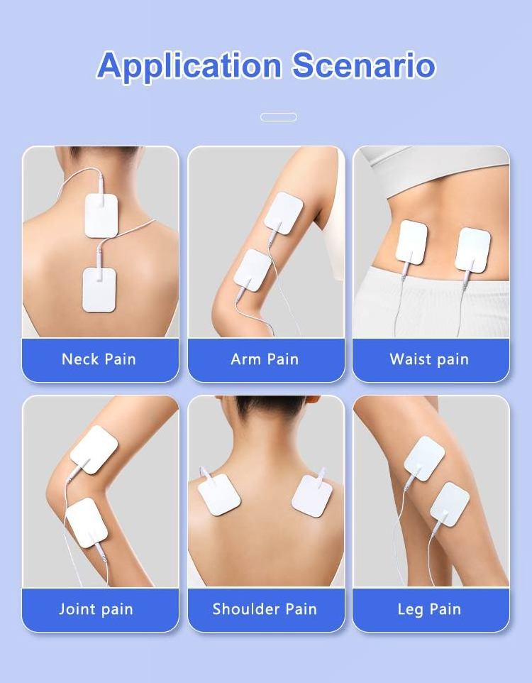 Healthcare Therapy Gel Electrode Pads Neuromuscular Stimulator Patch Ems Tens Digital Pulse Massage Pads