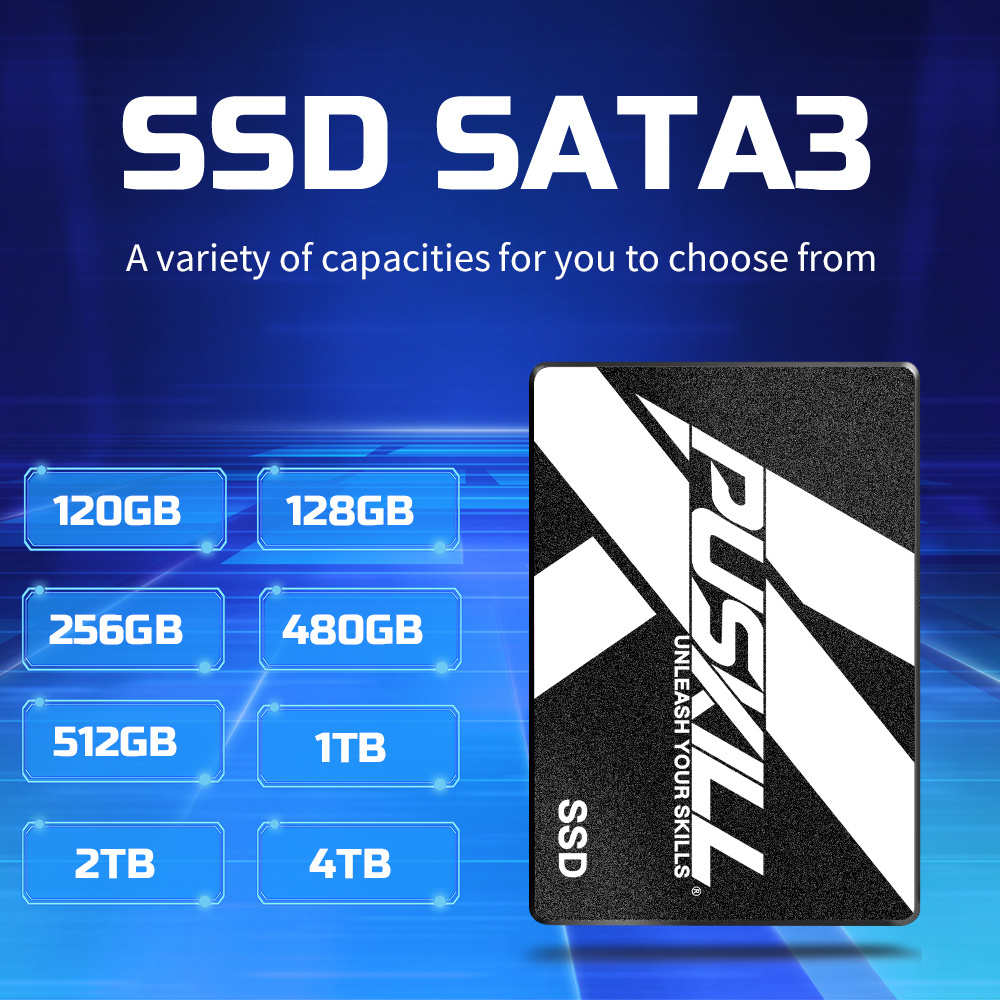 PUSKILL Sata3 Ssd 120gb 128gb 240gb 256gb 480gb 512gb 1TB 2TB Ssd Hard Drive Hdd 2.5 Hard Disk Solid State Drive