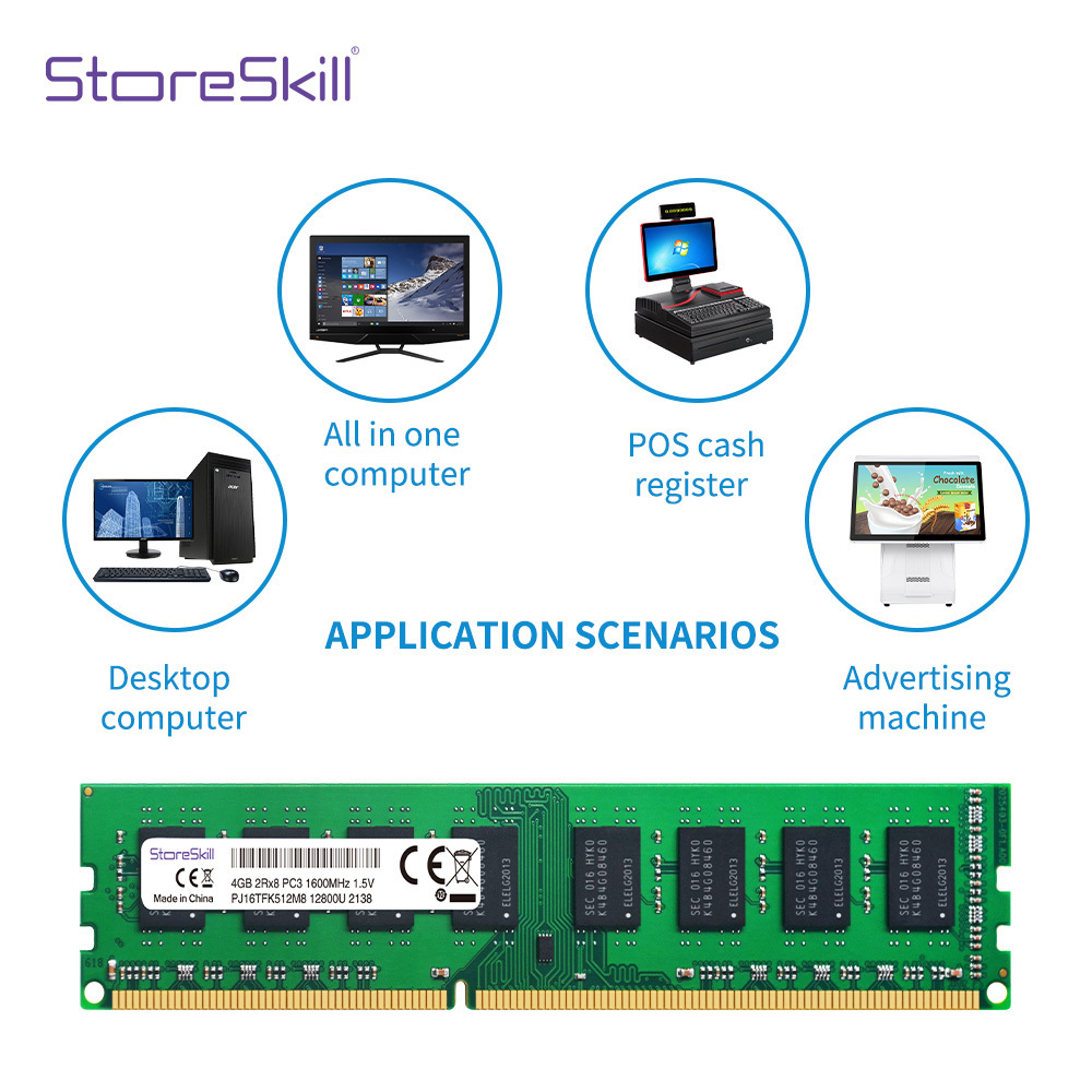 wholesale DDR3 computer parts DDR 2GB 4GB 8GB memoria ram 1333mhz 1600mhz 1.5V 240pin wide/thiner ram for pc