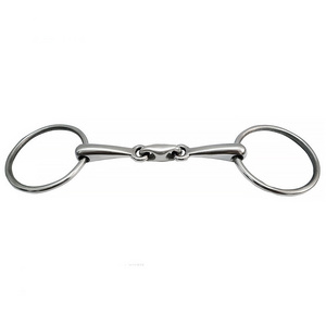 Equestrian Best Quality Horse Racing Bit Horse Snaffle Stainless Steel Horse Mouth Ring Bits For Riding Products