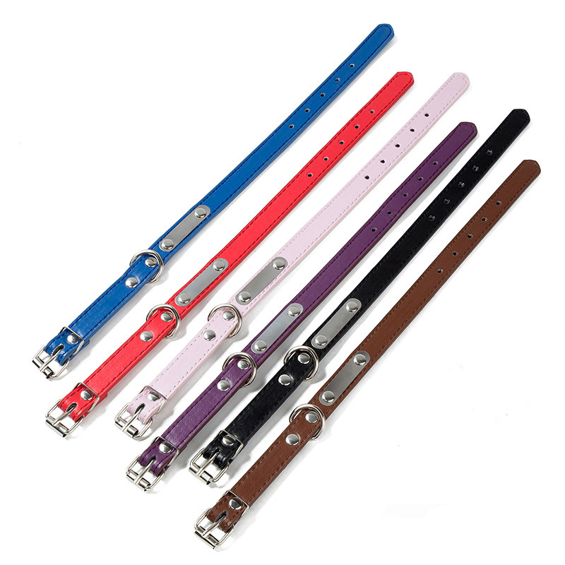 Adjustable laser metal Dog Collars for Large/Medium/Small Dogs Cat Pet Collars