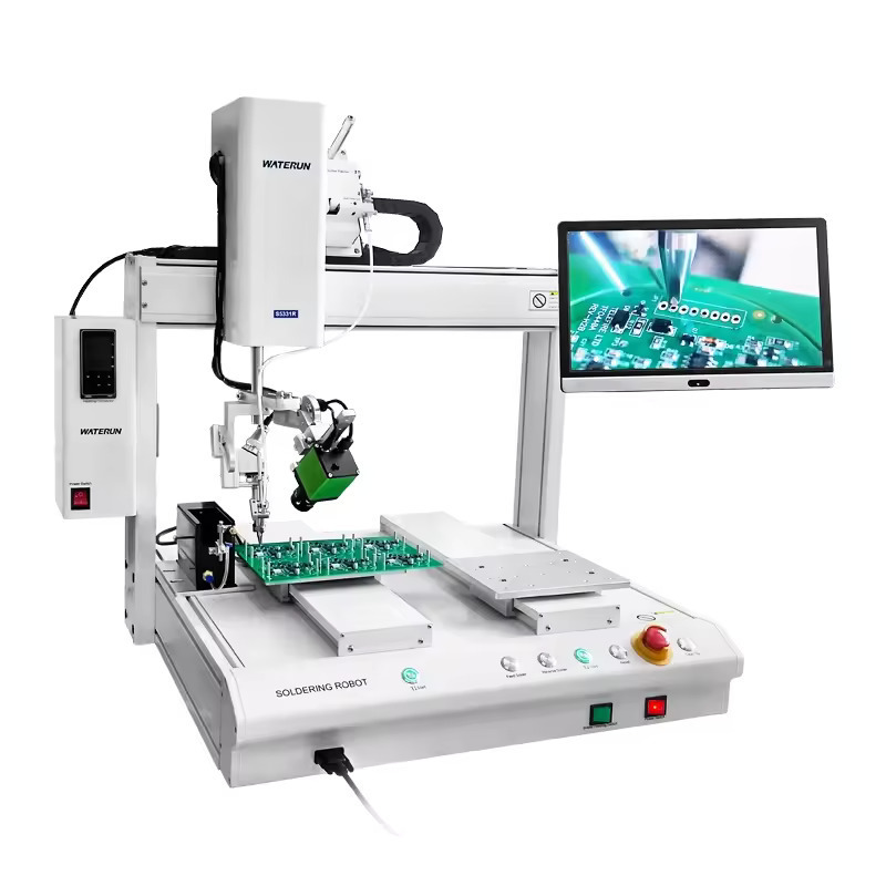 Original New Desktop double Y-axis automatic soldering machine with Wellor heating system