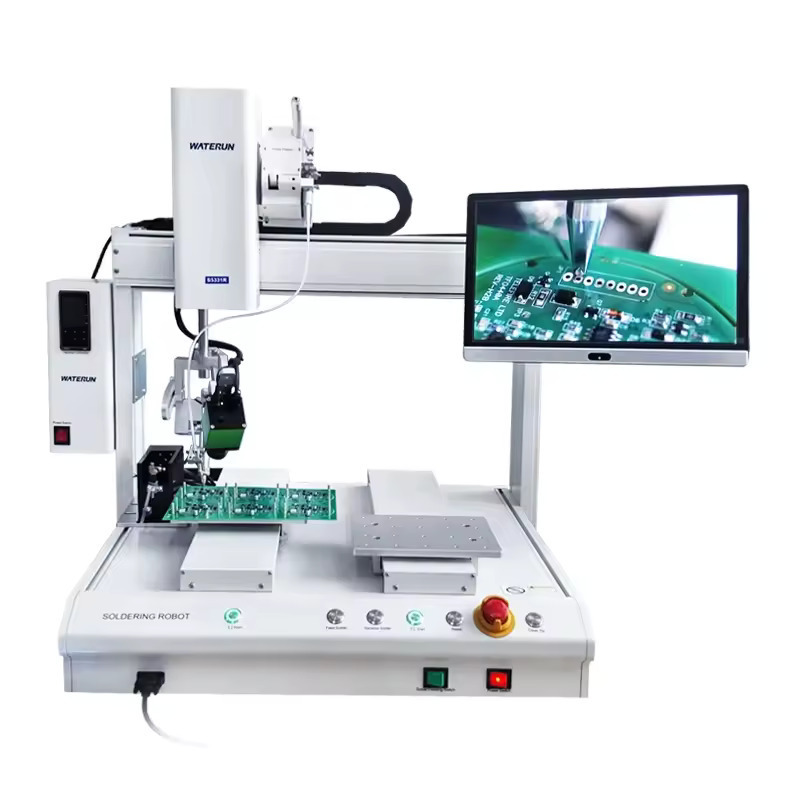 Original New Desktop double Y-axis automatic soldering machine with Wellor heating system