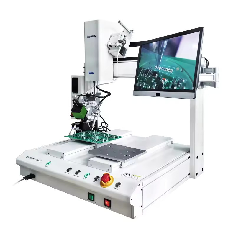 Original New Desktop double Y-axis automatic soldering machine with Wellor heating system