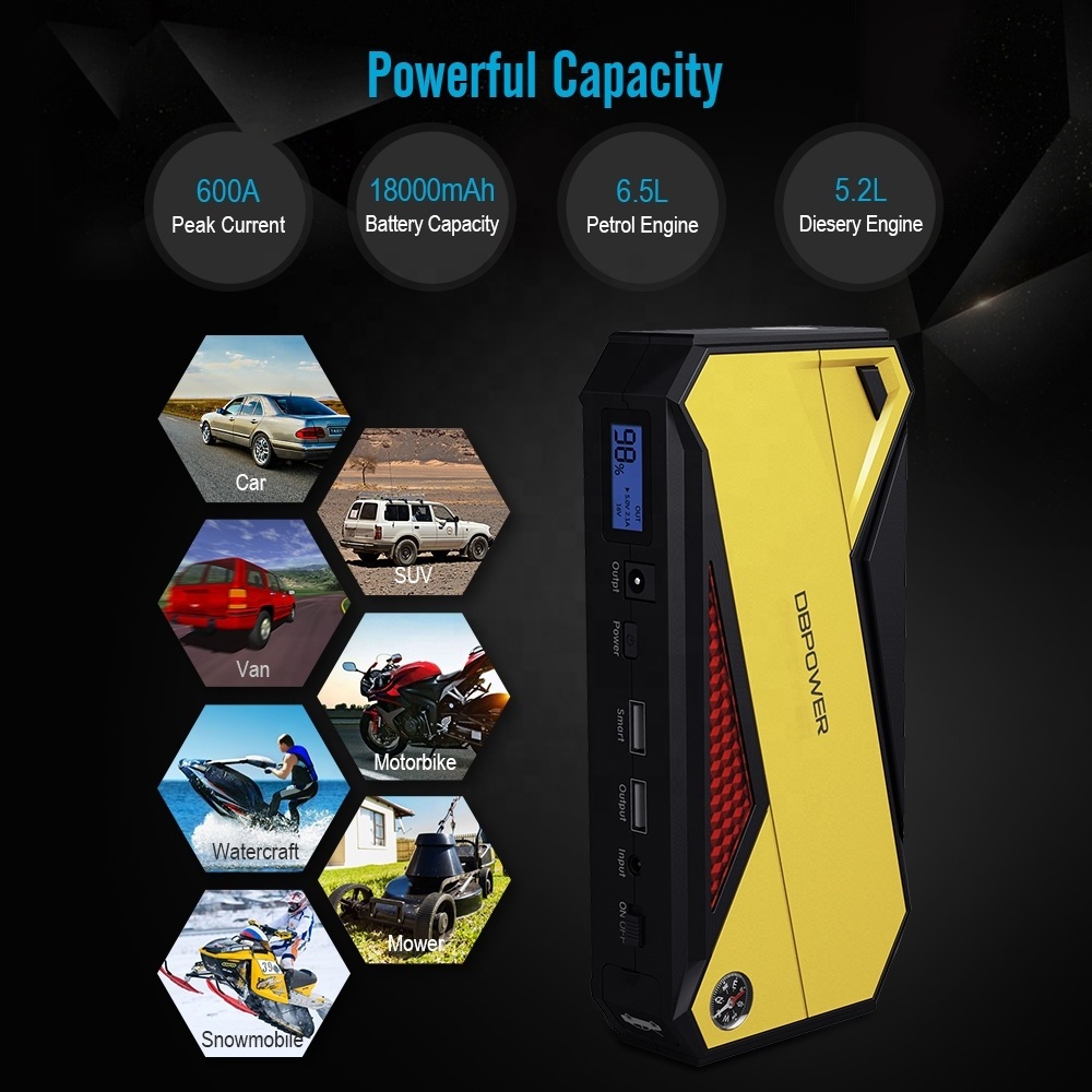 DBPOWER 800A Peak 18000Mah Everstart Maxx Jump Starter 600 Amp Instructions Starter Jump Starter Battery Charger