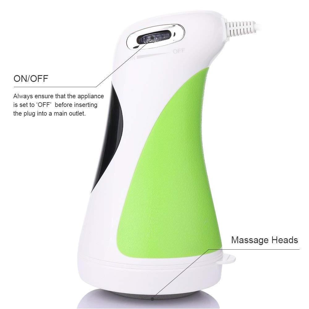 NURSAL Electric Handheld Percussion Massager, Interchangeable Nodes Deep Kneading Therapeutic for Full Body, Blood Circulation