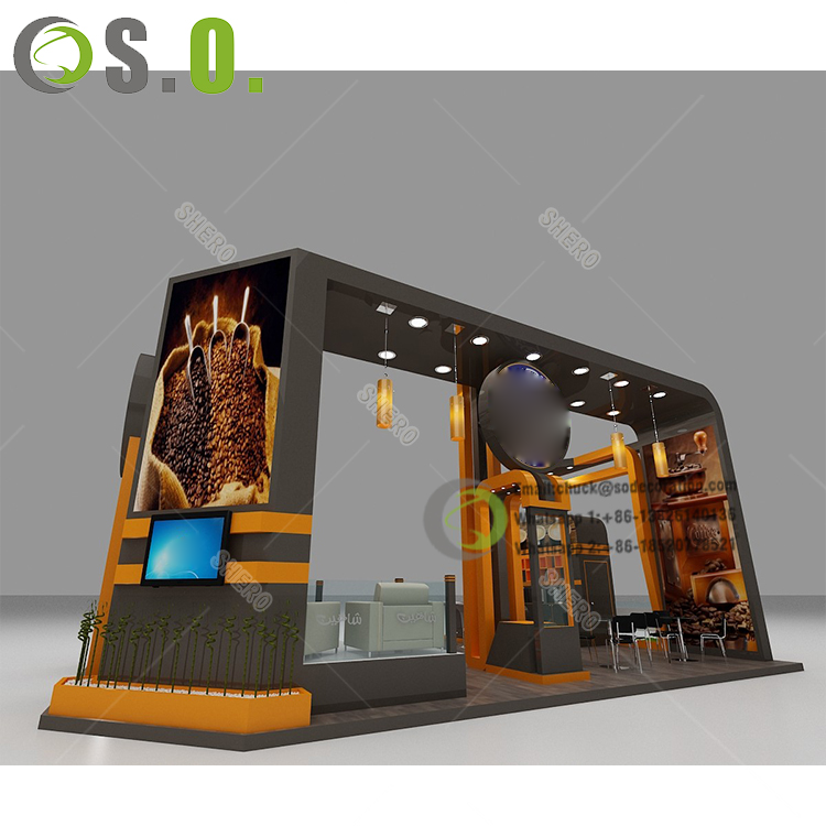 Coffee Kiosk Indoor  Modern Drink Juice Bar Display Counter   Food Kiosk For Shopping Mall