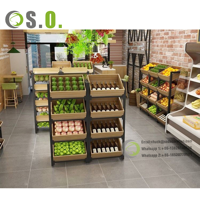 Fashion Grocery Retail for Super Market Custom Supermarket Display Stand for Supermarket Shelves