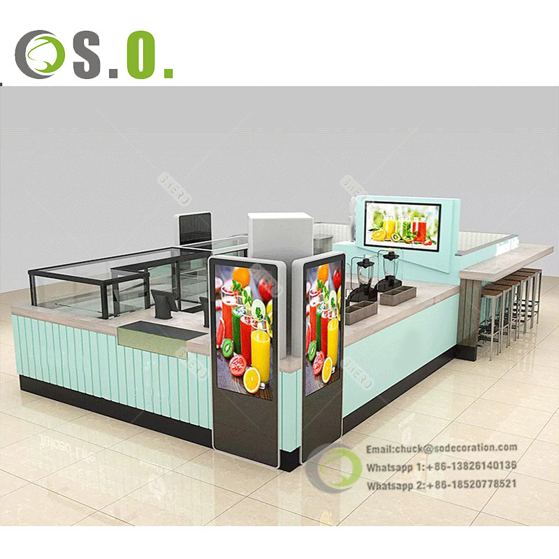 Modern Coffee Showcase Display Trendy Sweets Shop Decoration Mall Kiosk Ideas For Chocolate