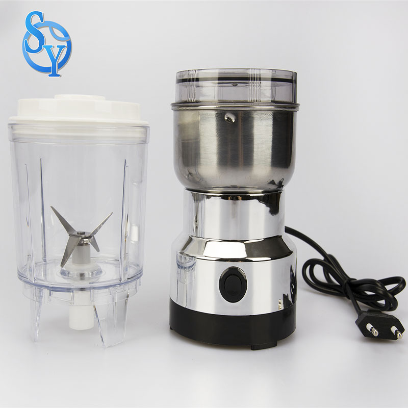 Factory Wholesale Portable Electric Coffee Bean Grinder 150w Household Mini Food Processor