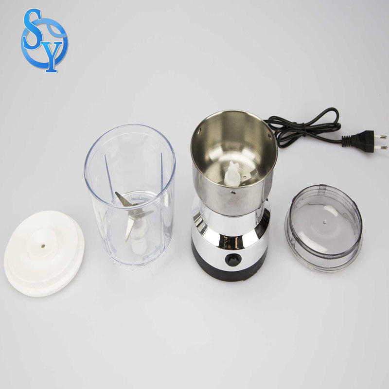 Factory Wholesale Portable Electric Coffee Bean Grinder 150w Household Mini Food Processor