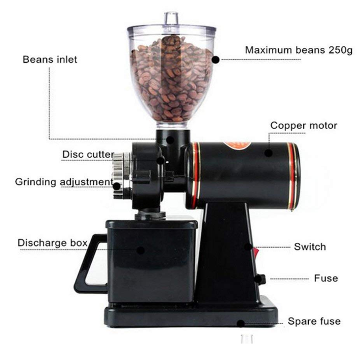 Top Seller 180W Espresso Coffee Grinder Professional Electric Coffee Grinder for Home