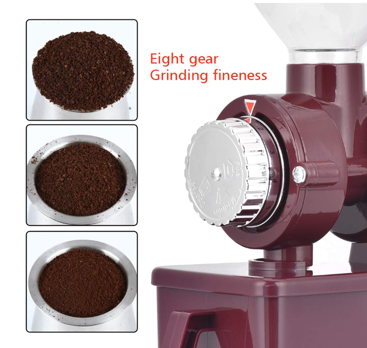 Small Grinding Coffee Grinder Burr 8 Adjustable Setting Espresso Coffee Bean Grinder Coffee Grinder