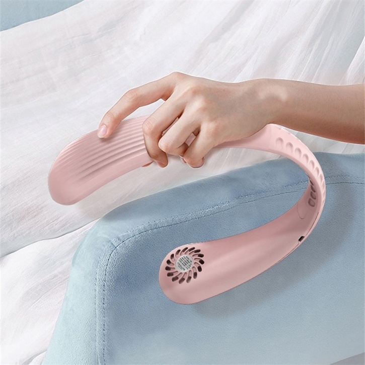 Mini Neck Portable Ventilateur Plafond Cordless Handheld Rechargeable Mini Generate Electricity Ventilation Fans Bladeless Fan