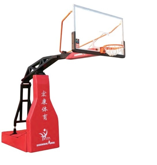 Highly quality basketball stand professional basketball backstop with fiberglass basketball backboard