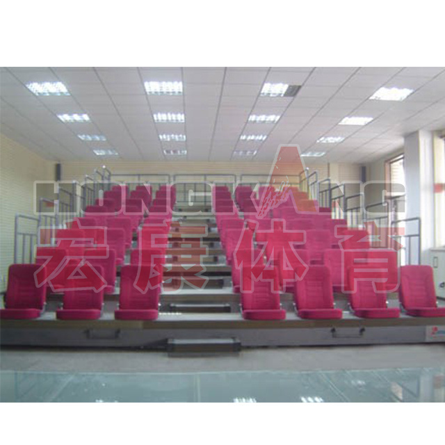 Cheap price telescopic bleachers with front mounted folded HKCG-KTY-C2 stadium seat stadium chair bleachers seating for sale