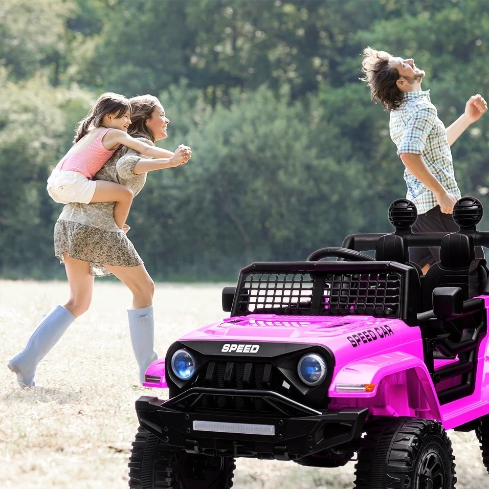 Istaride 3-Speed Adjustable Children'S Electric Truck Equipped With Music Battery Powered Kids ATV, Ride On Electric Car