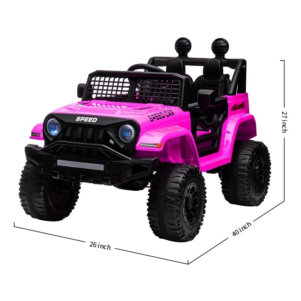 Istaride 3-Speed Adjustable Children'S Electric Truck Equipped With Music Battery Powered Kids ATV, Ride On Electric Car