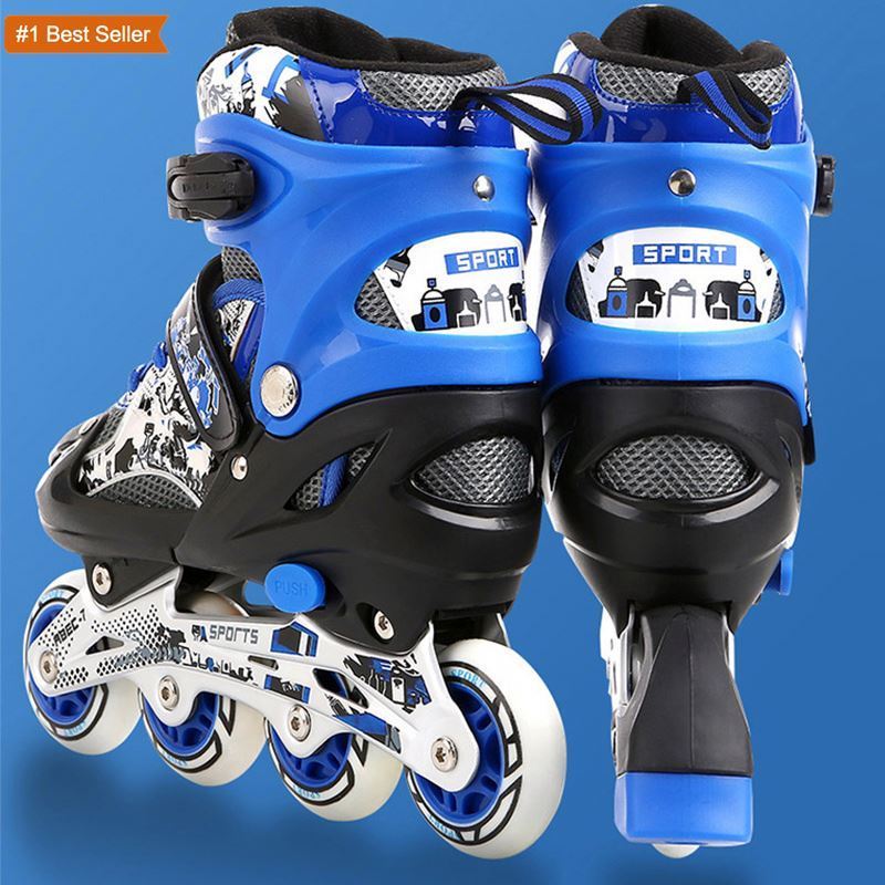 Istaride Adjustable Rollerskates Roller Inline Scating Skiting Shoes Flashing Roller Skates For Kid