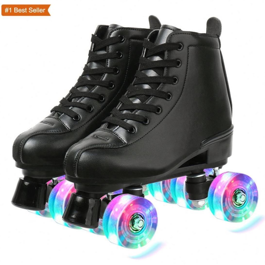 Istaride Adjustable Soft Leather Deraper High Skating Shoes With Affordable Price Luncur Roda Roller Skates