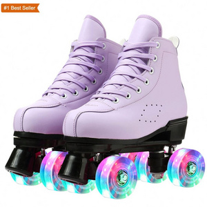 Istaride 4 wheel roller skates PU Leather cheaper rolschaatsen Roller Skate shoes Rubber PU Rubber skate shoes